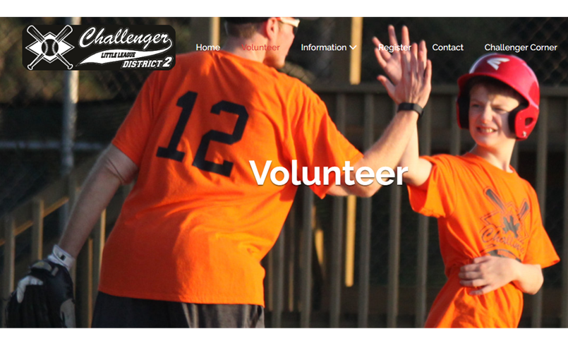 Challenger Little League is looking for Volunteers!
